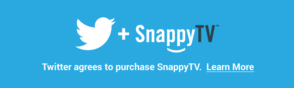 Twitter acquires video startup SnappyTV