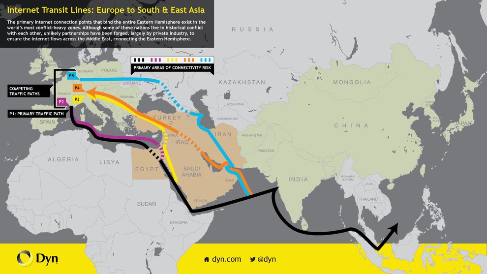 How Internet Providers Get Around War Zones