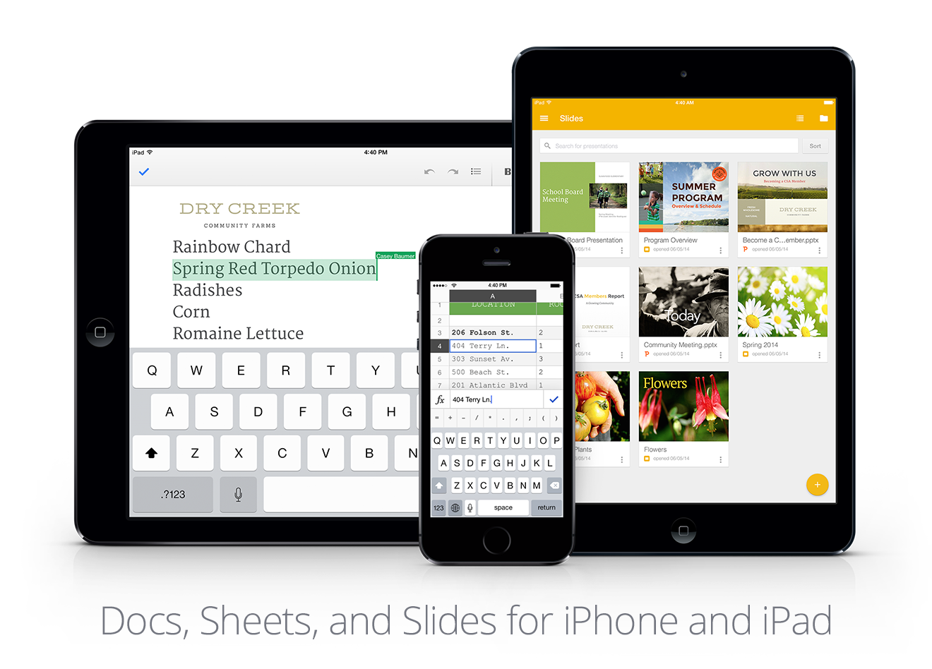 Google releases new Slides app for iOS, updates Sheets and Docs with offline and direct Office file editing