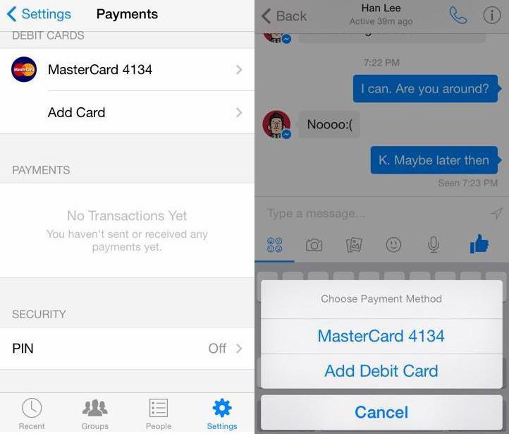 You could be sending money to friends soon using Facebook messenger