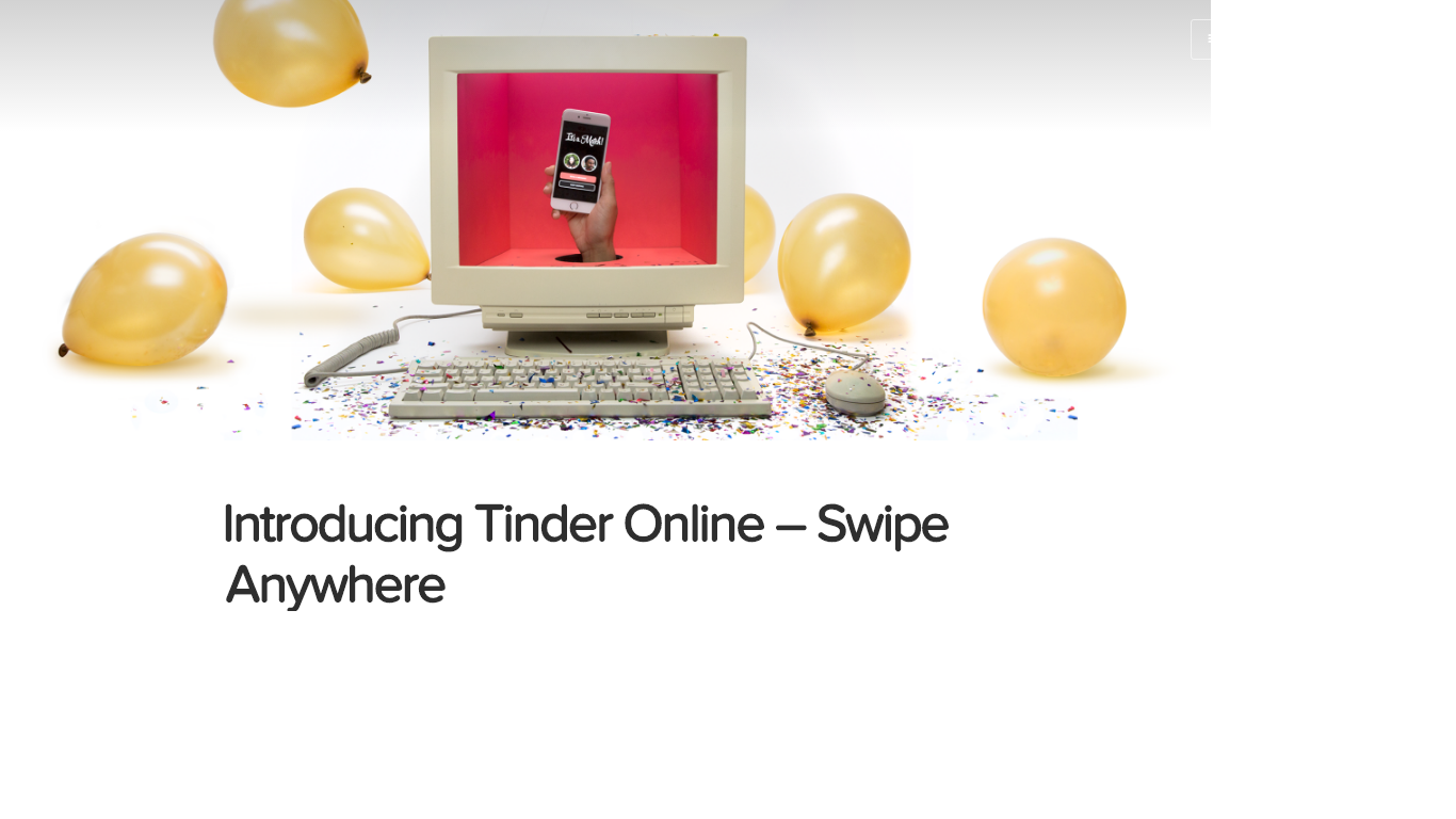The Tinder Experience Comes To The Web In Emerging Markets With Plans To Launch Globally Soon