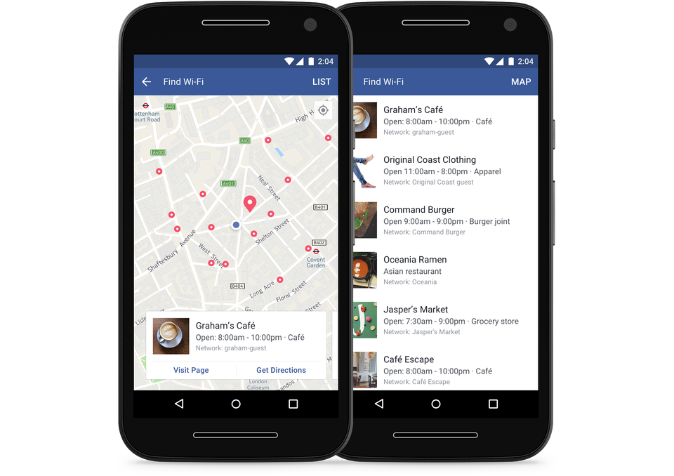 Global Launch of Facebook’s “Find Wi-Fi” Service Now Available on iOS and Android