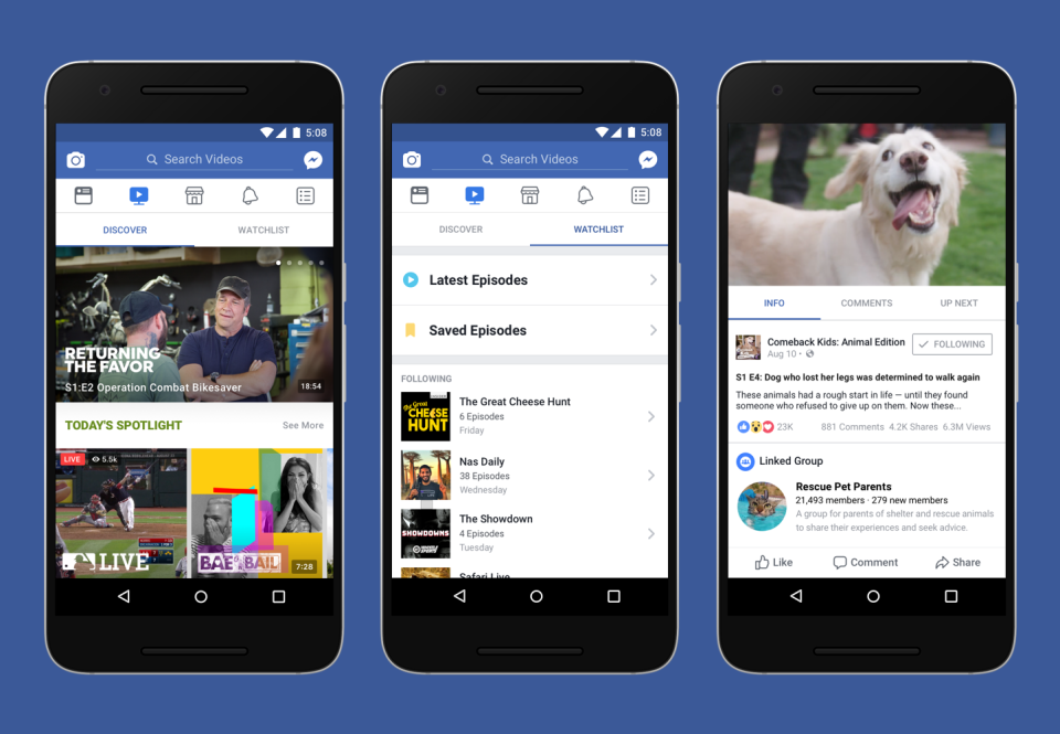 Facebook Plays in the Big Leagues: Introducing “Watch”, the Social Media Giant’s New Video Competitor Against YouTube and Netflix