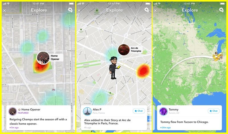 Snapchat’s Map Explore Feature Will Let You Know When Your Friends Are Hanging Out Without You