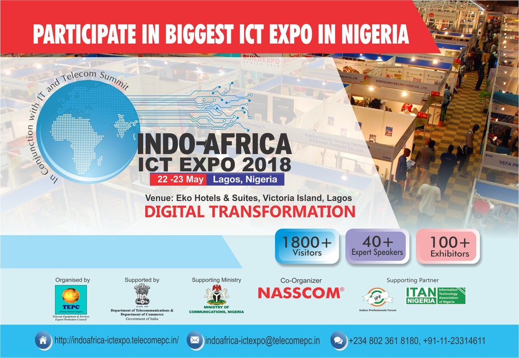 Press Release: Indo-Africa ICT Expo 2018 at EKO Hotel, Lagos, 22-23 May 2018