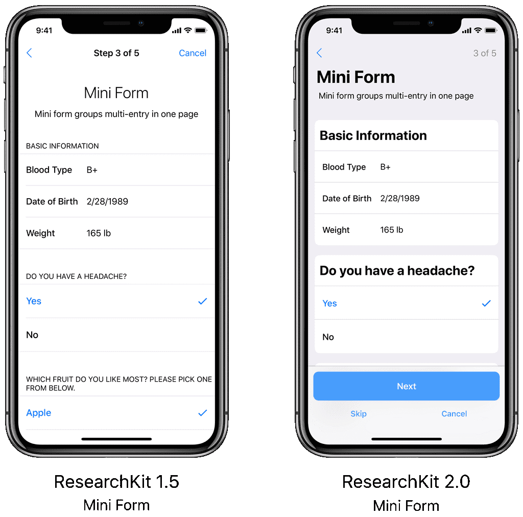 Apple Upgrading ResearchKit 2.0 With iOS 12 UI, Speech Recognition Tasks, PDF Viewer, More