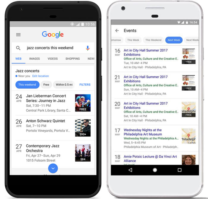 Google Search Will Now Recommend Events Based On Your Interests
