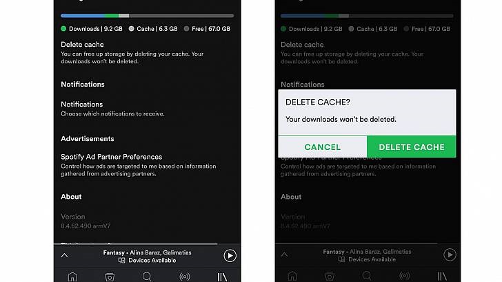 Spotify No Longer Deletes Your Downloads When You Clear Your Cache