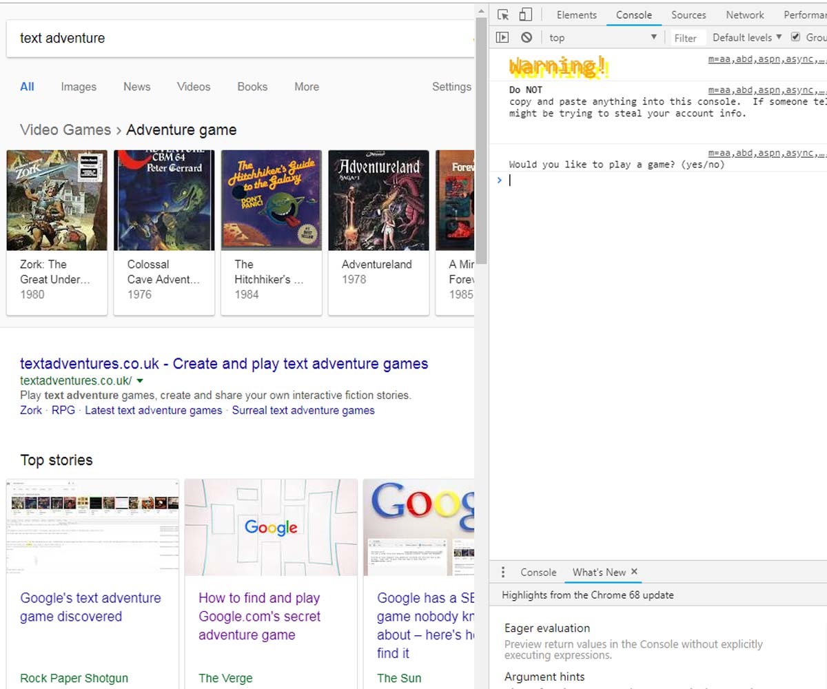 How To Find And Play Google.com’s Secret Adventure Game