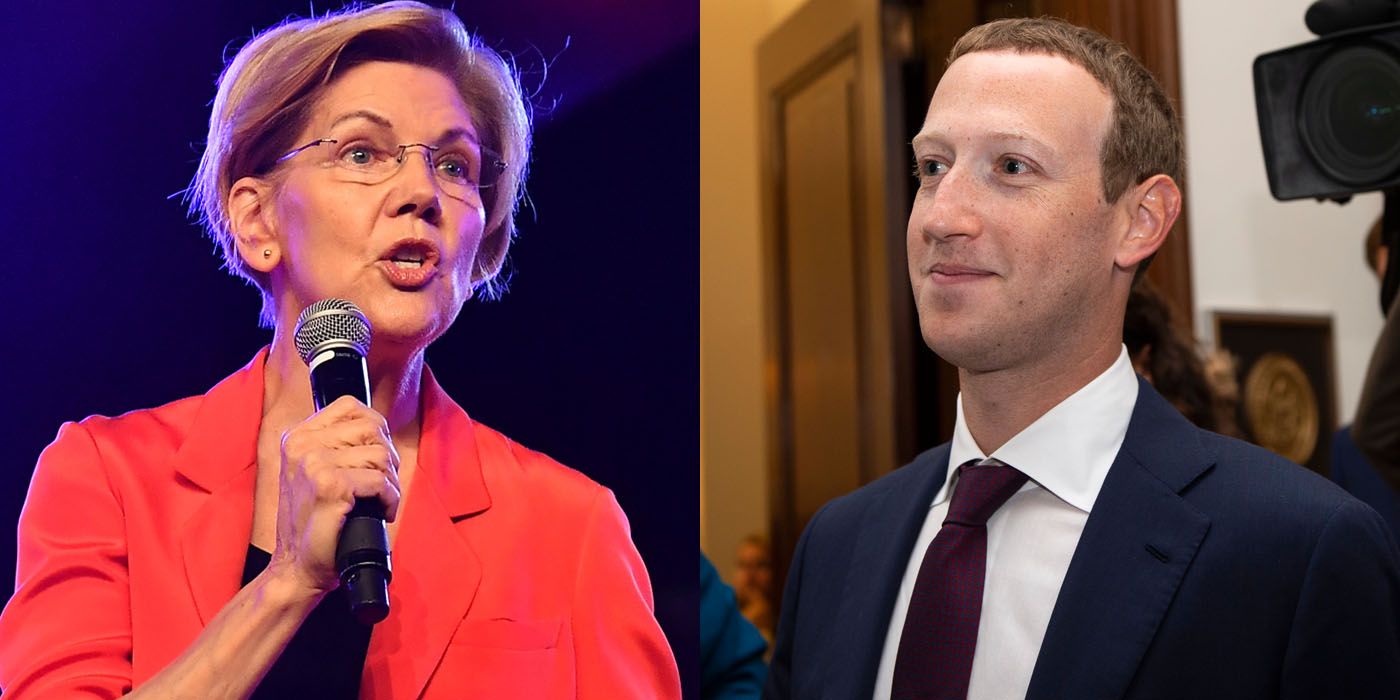 Zuckerberg Says Warren For US President Is A Nightmare For Tech