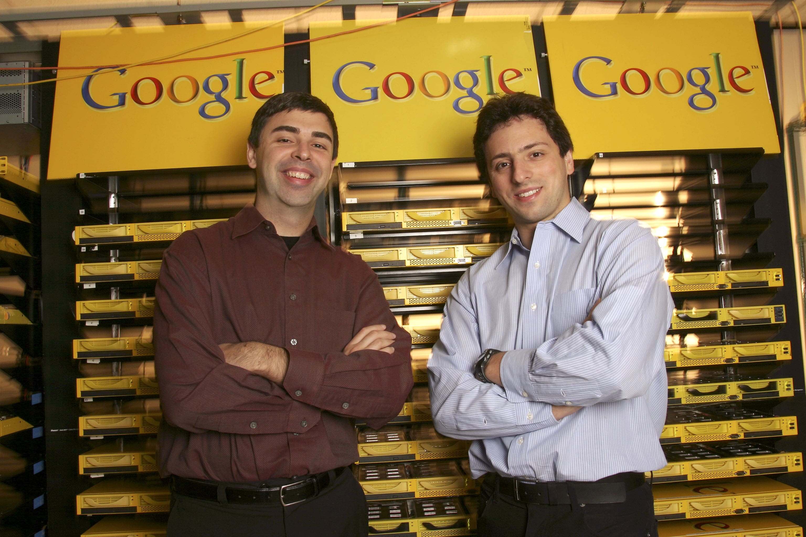 Google Co-Founders Larry Page And Sergey Brin Take A Bow From Company