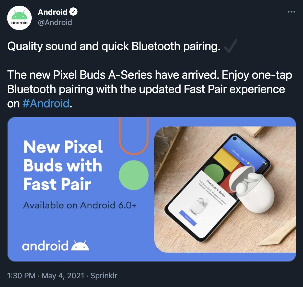 Android Deleted Tweet About Pixel Buds A-Series It Mistakenly Shared