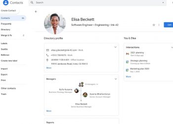 Google Contact Gets A Redesign Similar To Its Nostalgic Experience Of Google Plus