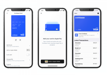 Coinbase Integrates Its Debit Card With Both Apple And Google’s Payment Platform