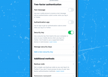 Twitter Now Lets You Set A Security Key As Your Only 2FA