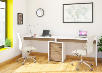 How Is A 2-Person Desk Used As Technology?
