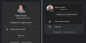 Android’s Google Account Switcher Gets a Fullscreen Redesigned Updates for Gmail