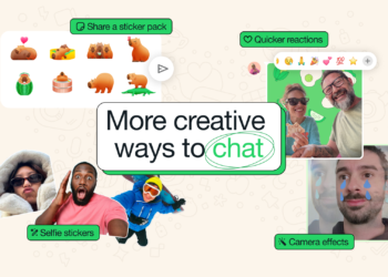 WhatsApp Update: New Camera Effects, Stickers, and Message Reactions