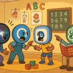 AI Assistants Arguing Like Kids assets_task_01jqvx9n7bfje9v2cy25bgtr1w_img_0