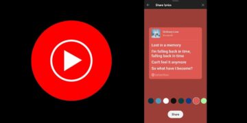 YouTube Music Begins Android Lyrics Sharing