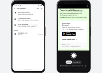 WhatsApp Adds Document Scanning Feature for Android