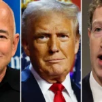 Trump Reportedly Mocked Zuckerberg and Bezos After Their Private Messages. Were We All Watching a Tech Industry Loyalty Contest? Jeff-Bezos-Donald-Trump-and-Mark-Zuckerberg