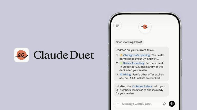 Anthropic Launches Claude Duet, a Proactive AI Agent for Work